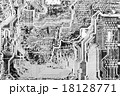 Abstract monochrome circuit background 18128771