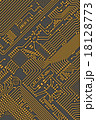 Circuit board industrial yellow - gray background 18128773
