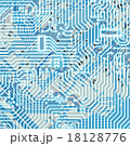 Circuit board light blue hi-tech texture 18128776