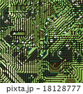 Circuit board dark green hi-tech texture 18128777