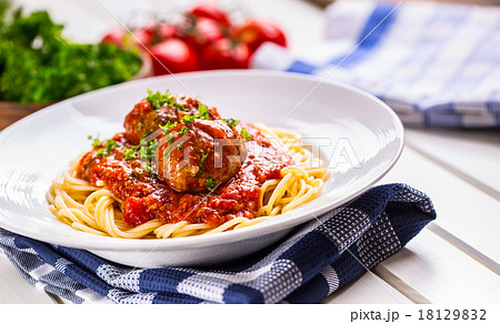 Meat balls. Italian and Mediterranean cuisine. 18129832