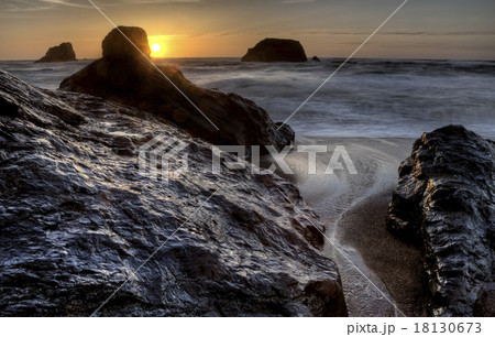 Sunset Bandon Oregon Sunset Bandon Oregon 18130673