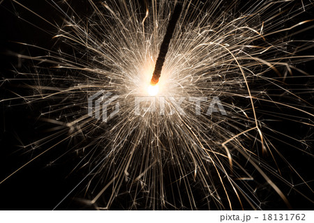 sparkler or Bengal fire - scattering sparks 18131762