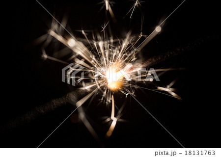 sparkler or Bengal fire - scattering sparks 18131763