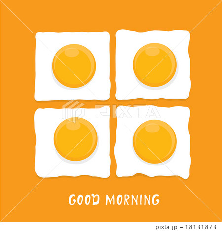 Fried Egg vector . good morning concept.  18131873