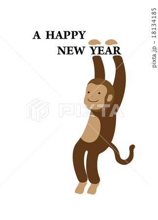 猿の年賀状 猿の年賀状 18134185