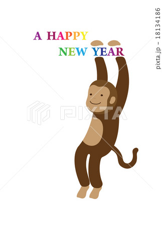 猿の年賀状 18134186