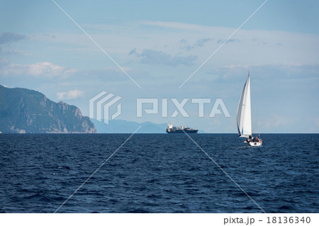 genoa town cityscape panorama from the sea genoa town cityscape panorama from the sea 18136340