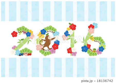 年賀状テンプレート＆年賀素材 18136742