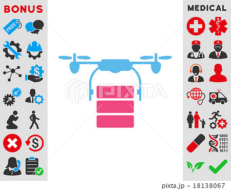 Cargo Drone Icon 18138067