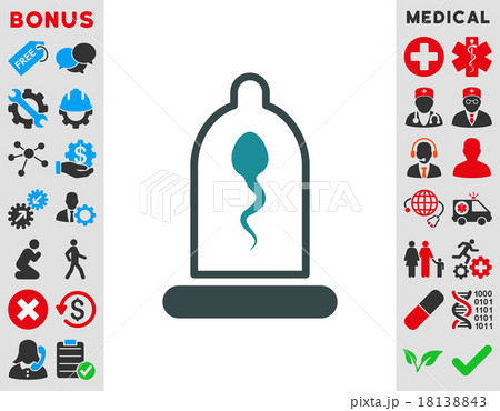Sperm In Condom Icon 18138843