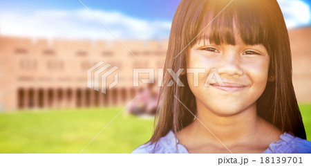Composite image of cute little girl 18139701