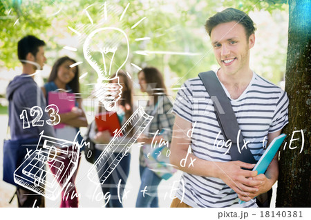Composite image of education doodles Composite image of education doodles 18140381