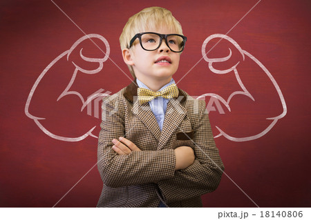 Composite image of cute pupil dressed up as teacher 18140806