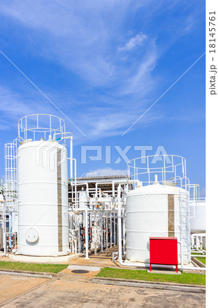chemistry tank in factory with blue sky chemistry tank in factory with blue sky 18145761