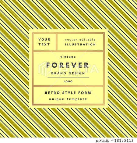 Vintage logo in frame 18155113