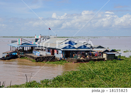 カンボジア シェムリアップ トレンサップ湖 カンボジア シェムリアップ トレンサップ湖 18155825