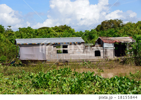 カンボジア シェムリアップ トレンサップ湖 カンボジア シェムリアップ トレンサップ湖 18155844