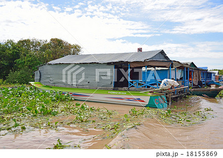 カンボジア シェムリアップ トレンサップ湖 カンボジア シェムリアップ トレンサップ湖 18155869