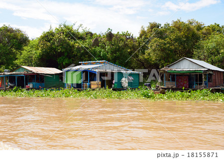 カンボジア シェムリアップ トレンサップ湖 カンボジア シェムリアップ トレンサップ湖 18155871