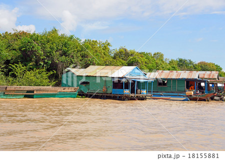 カンボジア シェムリアップ トレンサップ湖 カンボジア シェムリアップ トレンサップ湖 18155881