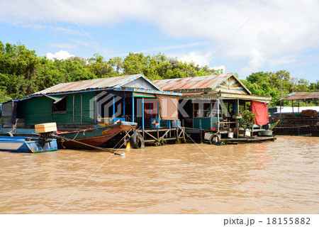 カンボジア シェムリアップ トレンサップ湖 カンボジア シェムリアップ トレンサップ湖 18155882