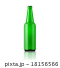 Green beer bottle without cap. 18156566
