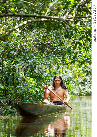 Indigenous Wooden Canoe 18157257