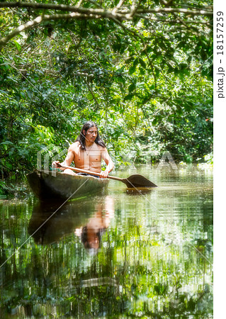 Indigenous Wooden Canoe Indigenous Wooden Canoe 18157259