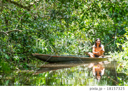 Indigenous Man Fishing 18157325