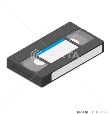Video cassette detailed isometric icon Video cassette detailed isometric icon 18157390