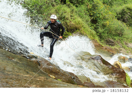 Canyoning Waterfall Descent Canyoning Waterfall Descent 18158132