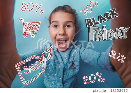 teen girl Black Friday discount sale shopping teen girl Black Friday discount sale shopping 18158915