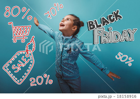 teen girl Black Friday discount sale shopping her teen girl Black Friday discount sale shopping her 18158916