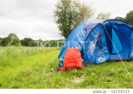 touristic tent and backpack outdoors touristic tent and backpack outdoors 18159315