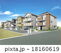 町並みパース3階建て6区画 18160619