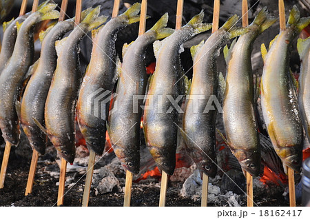 鮎の塩焼き（栃木県日光市） 18162417