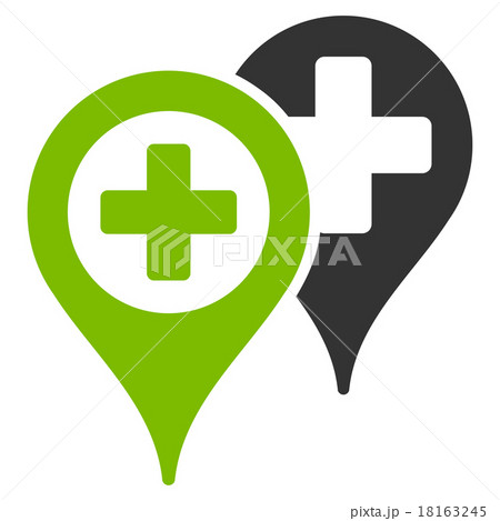 Hospital Map Markers Icon 18163245
