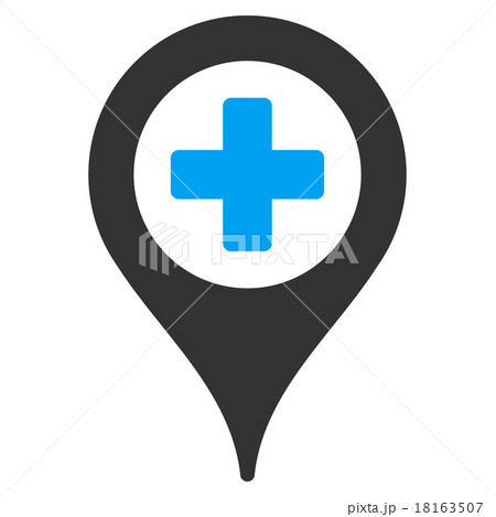 Hospital Map Pointer Icon 18163507