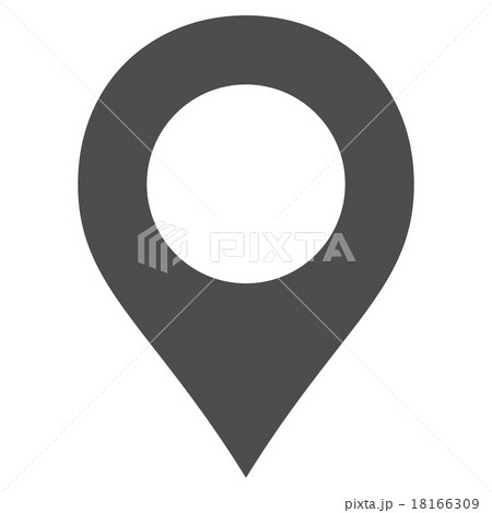 Map Marker flat gray color icon 18166309