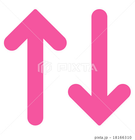 Flip Vertical flat pink color icon 18166310