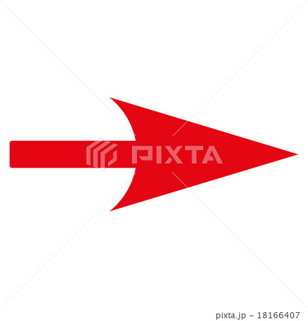 Arrow Axis X flat red color icon 18166407