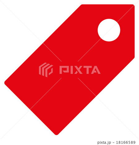 Tag flat red color icon Tag flat red color icon 18166589