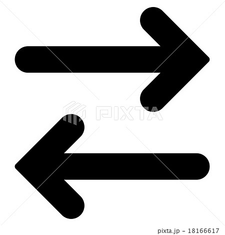 Flip Horizontal flat black color icon Flip Horizontal flat black color icon 18166617