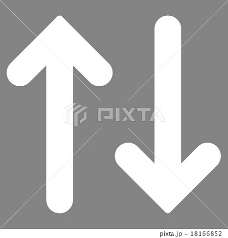 Flip Vertical flat white color icon 18166852