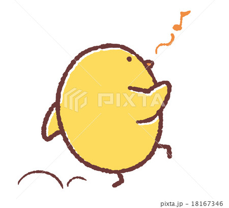 スキップするヒヨコ 18167346