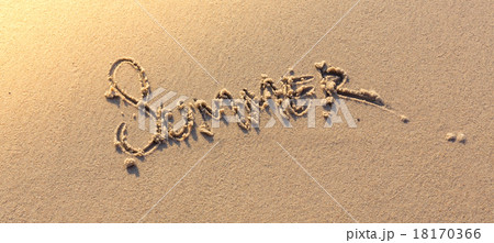 Summer word on sea beach Summer word on sea beach 18170366