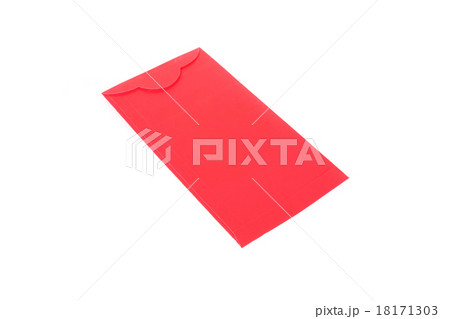 red envelope isolated on white background for gift 18171303