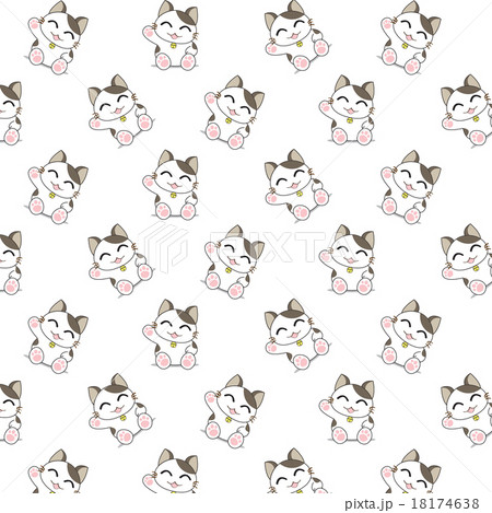 Cute Cartoon Cats Pattern. 18174638