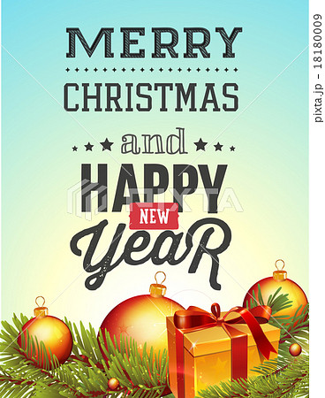 Christmas and new year lettering background. Christmas and new year lettering background. 18180009